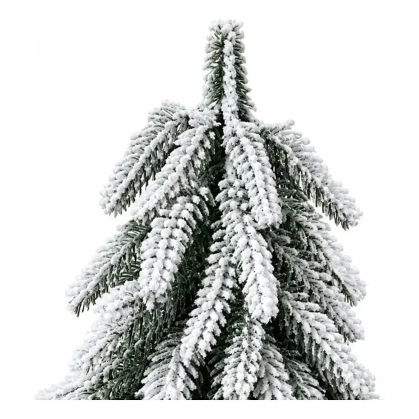 Adorno Arbolito De Navidad Decoración Pino Verde Nevado Verde Pino Verde Nevado