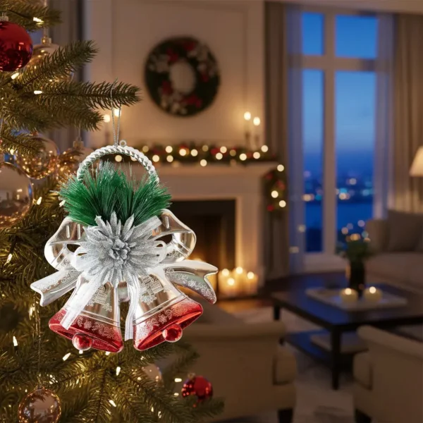 Campanas Navidad 24cm Decoracion Navideña Adornos Para Arbol