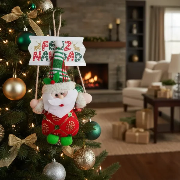 Adornos Navideños Colgante De Paño Deco Navidad Rojo Colgante De Paño