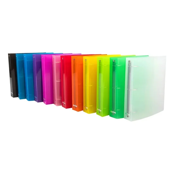 Carpeta Escolar Transparente Numero 3 Avios Colores N3