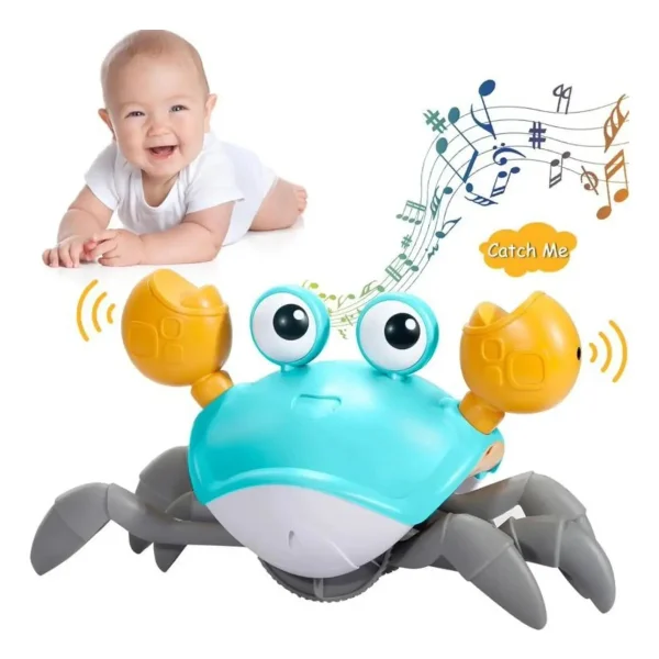 Cangrejo Musical Juguete Viral Sensorial Bebe Con Movimiento