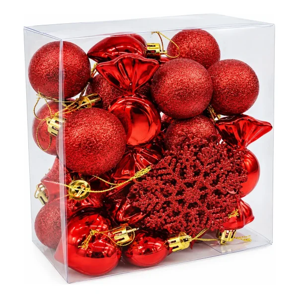 Adornos Navideños Set Decoracion 26u Surtido Navidad Bolas