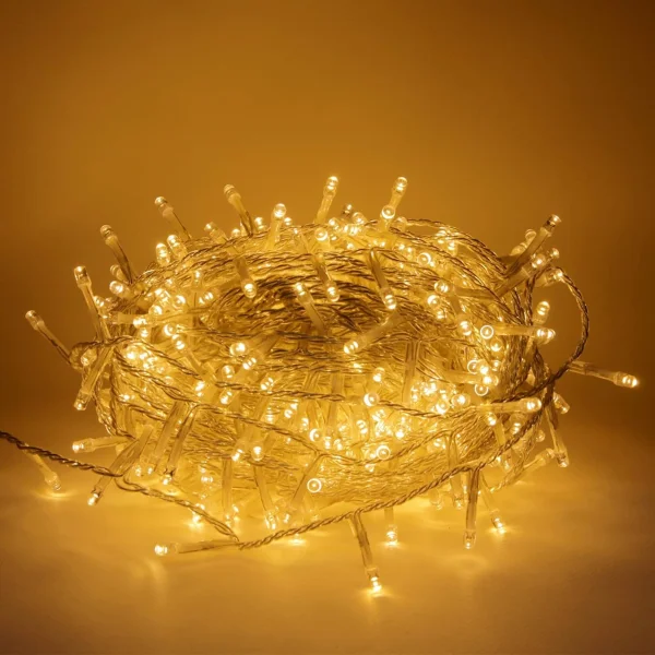 Tira De Luces De Navidad Led X100 220v 9mts Luz Arroz