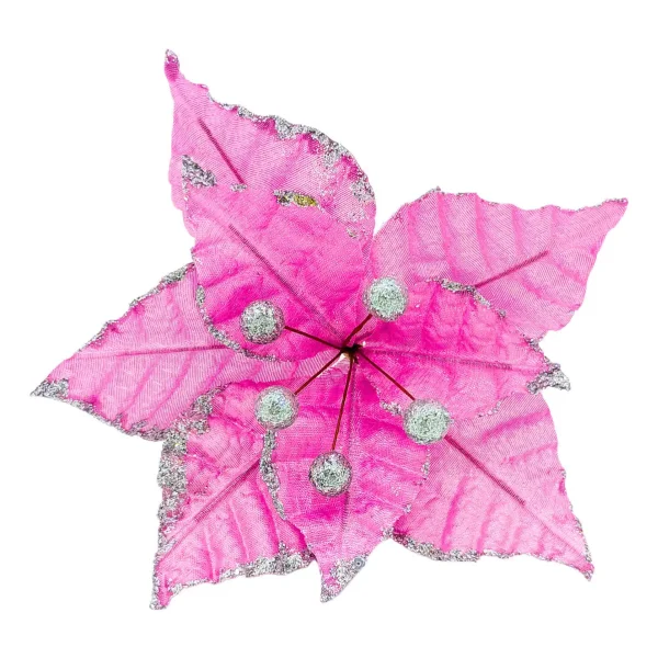 Flor 20cm Para Arbol De Navidad Adornos Decoracion