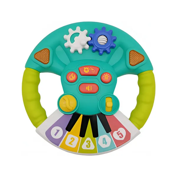 Volante Musical Didactico Con Luces Juguete Para Bebes 