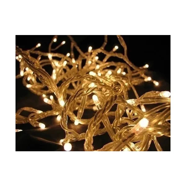 Tira De Luces De Navidad Led X100 220v 9mts Luz Arroz