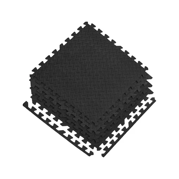 Piso Goma Eva Gym Pack X4 Encastrable 10mm Con Bordes