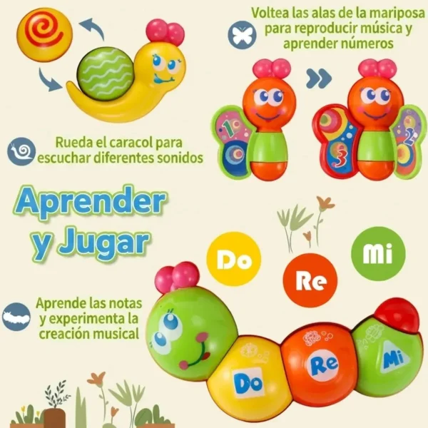 Mesa Musical Didactica Animales Actividades Y Sonidos Zippy Azul Claro