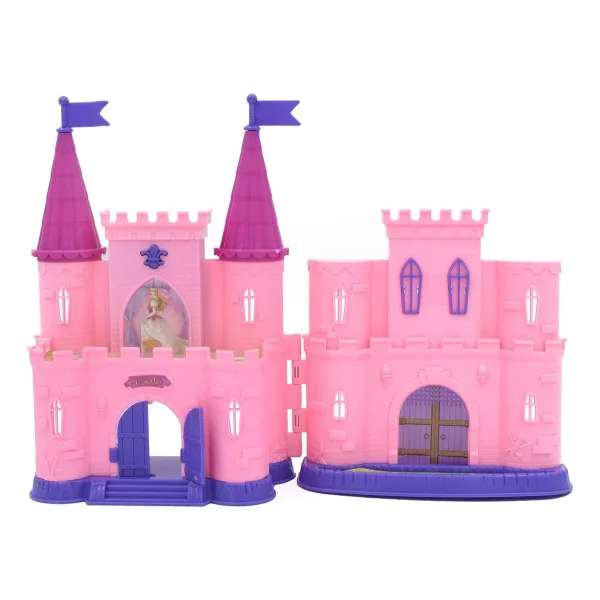 Castillo Princesa Juguete Con Muñeca Luz Música Y Accesorios Rosa