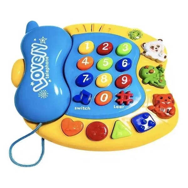 Telefono Juguete Interactivo Luces Sonidos Bebes