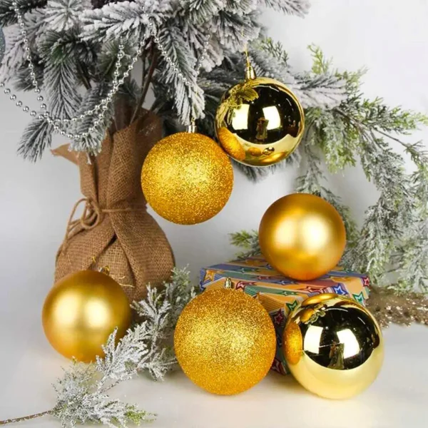 Bolas De Navidad 6cm Valija Adornos Navideños X48 Piezas