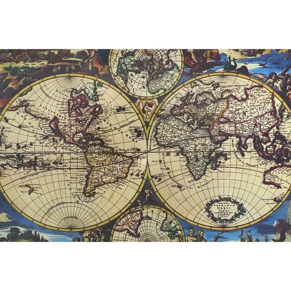 Puzzle Rompecabezas 1000 Pzs Mapamundi Antiguo