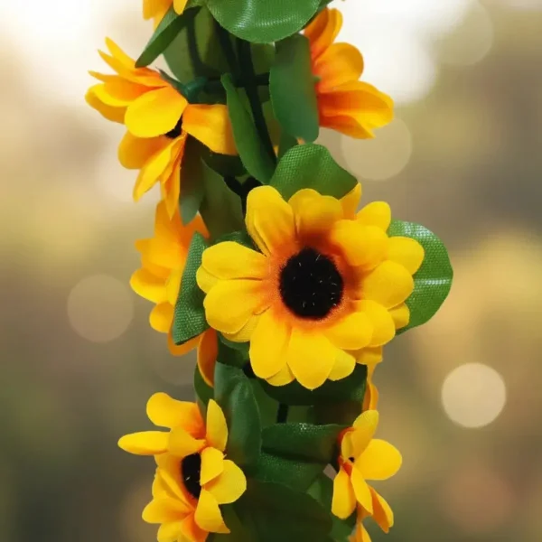 Enredadera Jardin Vertical Guirnalda Girasoles 2m Pack X6 Verde