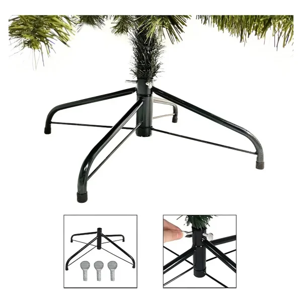 Arbol De Navidad Tronador Lujo 1,80mts Pino Decorado Azul Verde