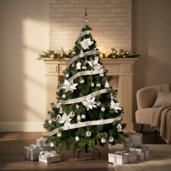 Arbol de Navidad Montañes Deluxe 1.80mts Con Adornos Kit X60