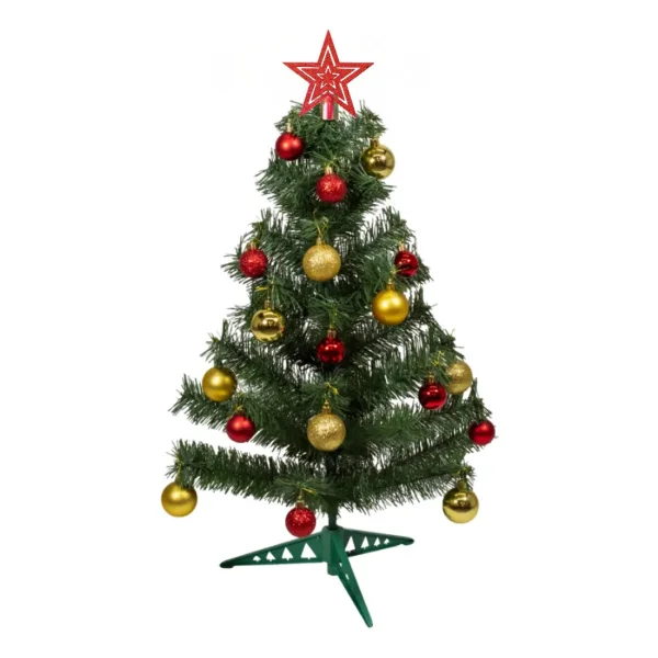 Arbol De Navidad Decorado Arbolito 90cm Pino Carioca