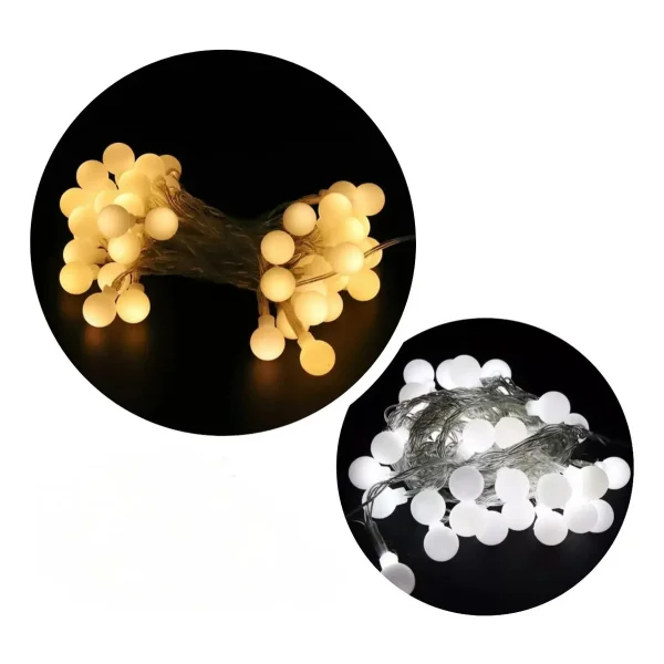 Tira Luz Led 5m Guirnalda X28 220v Luces Navidad Fria Calida