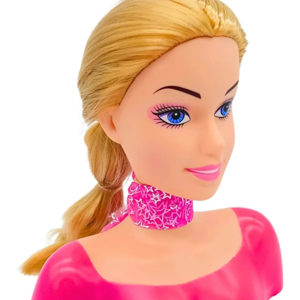 Cabeza De Muñeca Para Peinar Con Accesorios Peluqueria Princesa