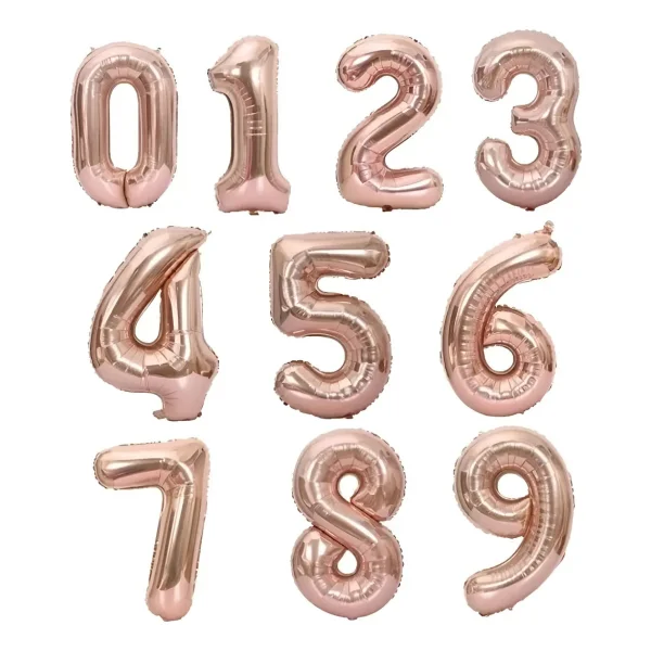 Globos Metalizados Números 45 Cm Fiestas Cumpleaños