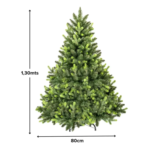 Árbol De Navidad Fabesa Natural 1.3m Pino Desmontable Verde