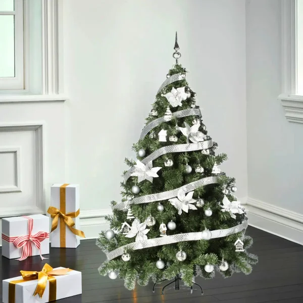 Arbol de Navidad Montañes Deluxe 1.80mts Con Adornos Kit X60