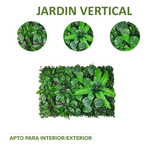 Jardin Vertical Muro Verde Césped Pared Plantas Artificiales Verde