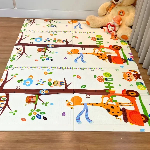 Alfombra Antigolpes Plegable Bebes Reversible 120x180cm