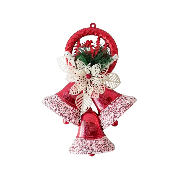 Campanas Navidad X3 28cm Deco Navideña Adorno Para Arbol