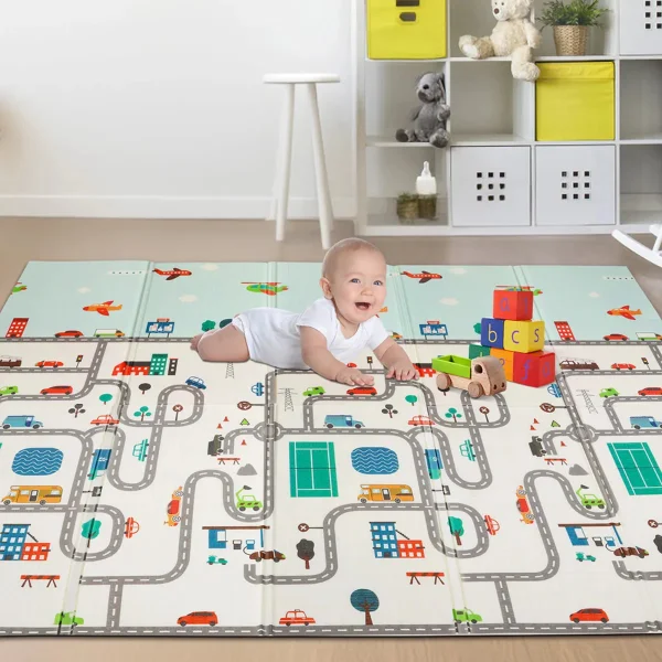 Alfombra Antigolpes Plegable Bebes Reversible 150x200cm