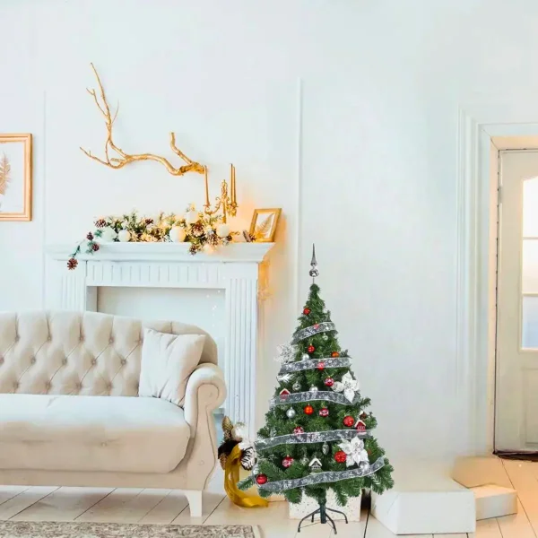 Arbol De Navidad Tronador Lujo 1,50mts Con Adornos Kit X40