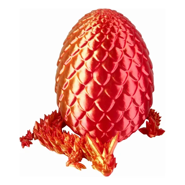 Dragón Articulado 3d Huevo Sorpresa 10cm Figura Coleccion