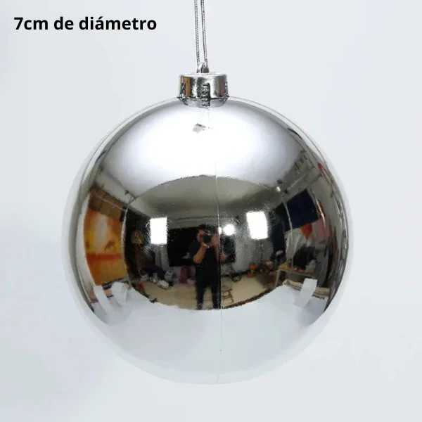 Adornos Navideños Set Bolas De Navidad 7cm X12 Unidades