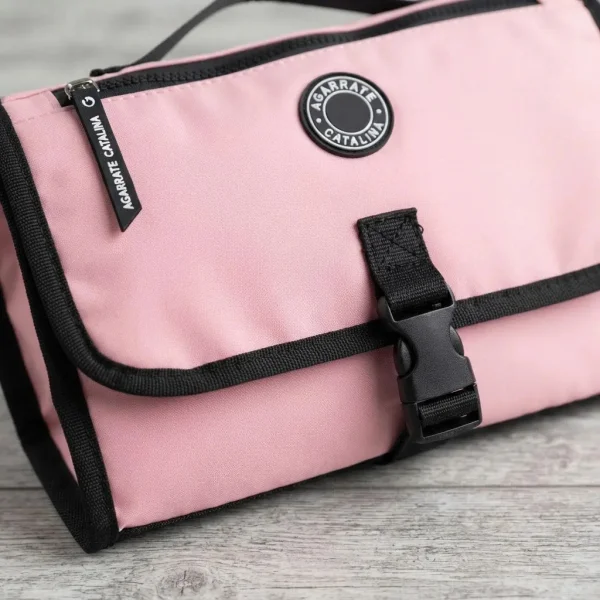 Bolso Maternal Pañalero Cambiador Bandolera Organizador Bebe Rosa