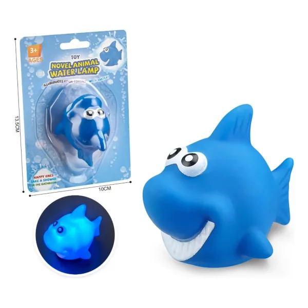 Juguete Bañera Bebé Animales Luz Led Juego Ducha Baño Niños Lobo Marino