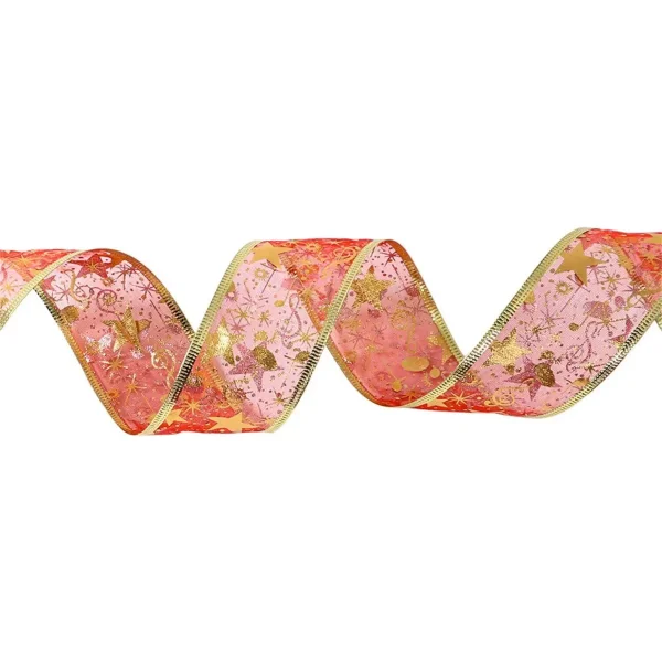 Cintas Navideñas Adornos Decoración Navidad 4cm 2,7mts