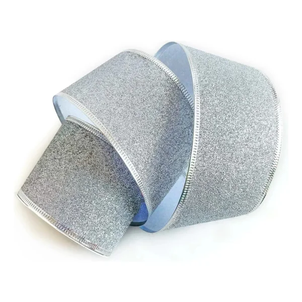 Cintas Navideñas Premium Glitter 6cm 2,70mts Adornos Navidad
