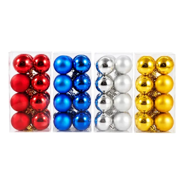Adornos Navideños Set Bolas De Navidad 5cm X80 Unidades