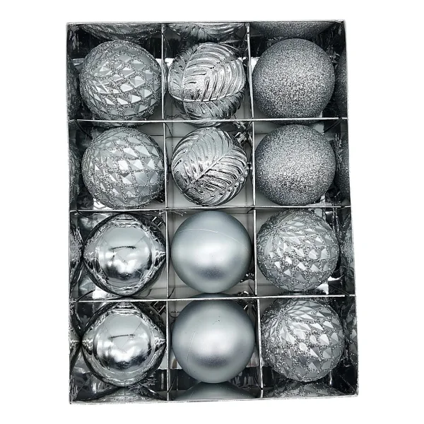 Navidad Adornos Bolas Navideñas Decoradas 6cm X24 Piezas