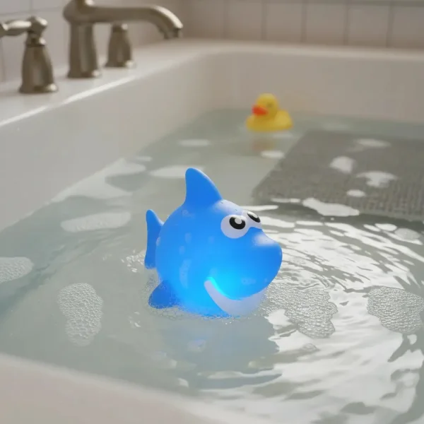 Juguete Bañera Bebé Animales Luz Led Juego Ducha Baño Niños Tiburón