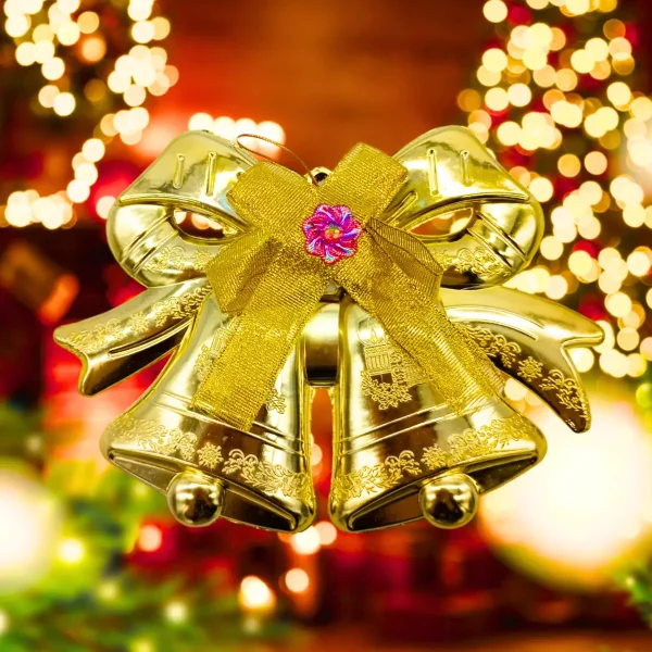 Campanas Navideñas 18cm Deco Navidad Adornos Para El Arbol