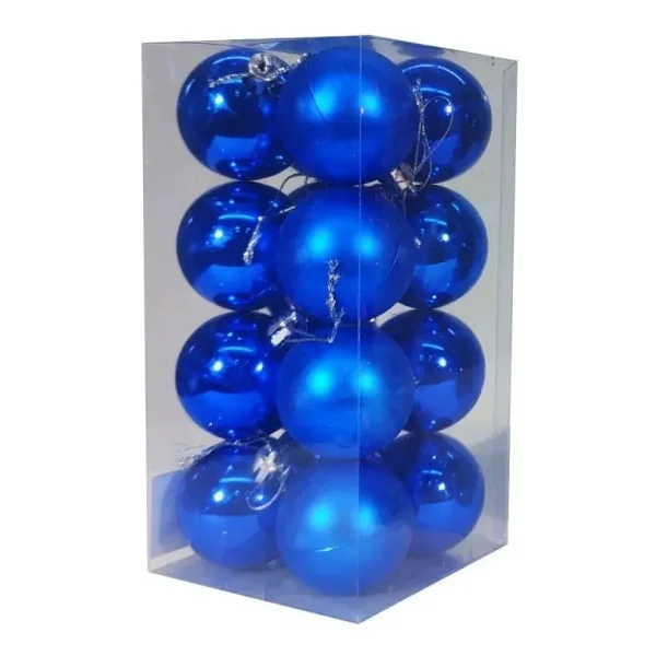 Adornos Navideños Set Bolas De Navidad 5cm X16 Unidades