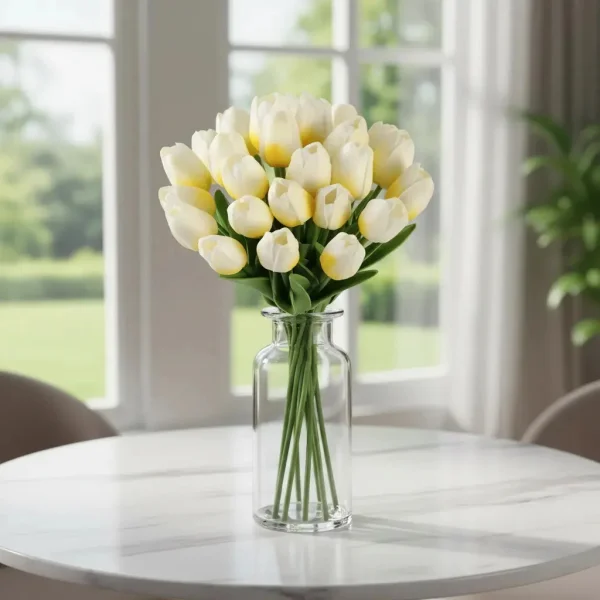 Tulipan Artificial Flores Artificiales Decoracion Ramo X10