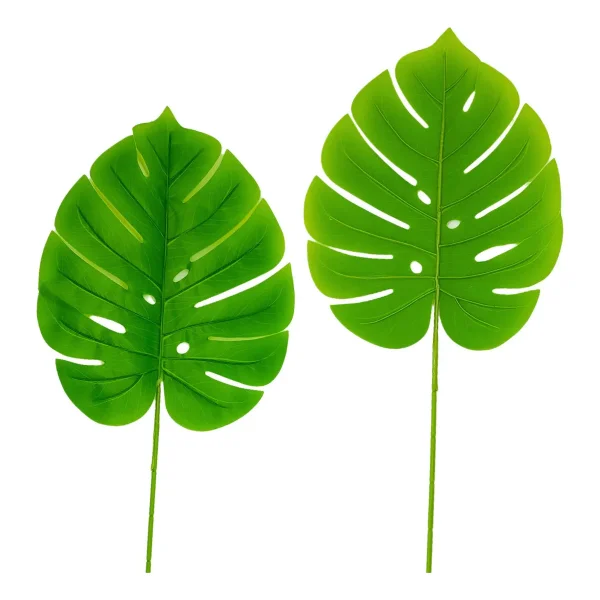 Planta Artificial Hoja Monstera Costilla De Adan Pack X10