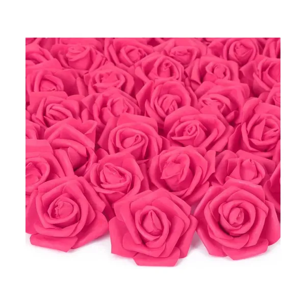 Mini Rosas Flores Artificiales Decoracion Pack X100