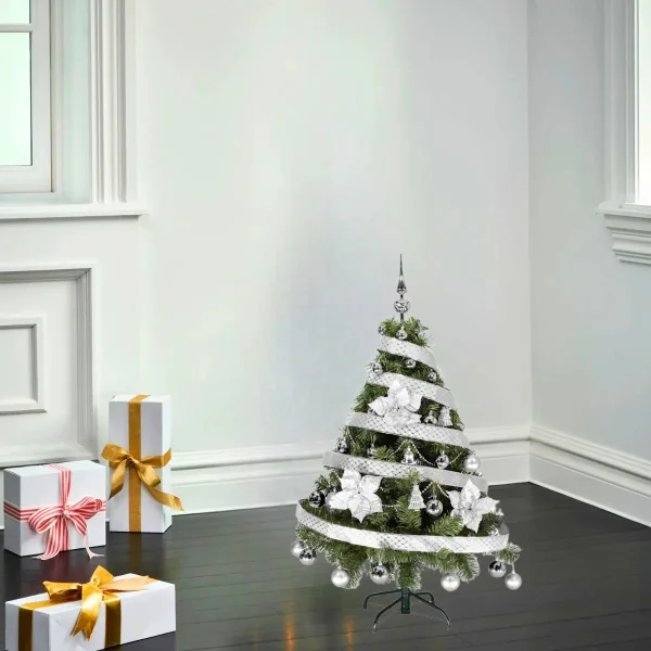  Arbol De Navidad Tronador Lujo 1,20mts Con Adornos Kit X30