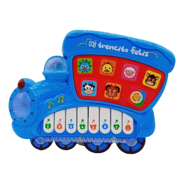 Locomotora Musical Piano Con Sonidos Animales Juguete