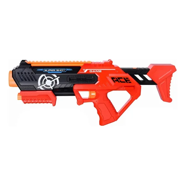 Pistola Lanzadora Hidrogel Y Dardos 2 En 1 Rojo