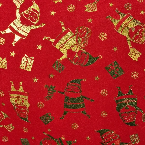 Cubre Pie Arbol Navidad Funda Adornos Decoracion Rojo