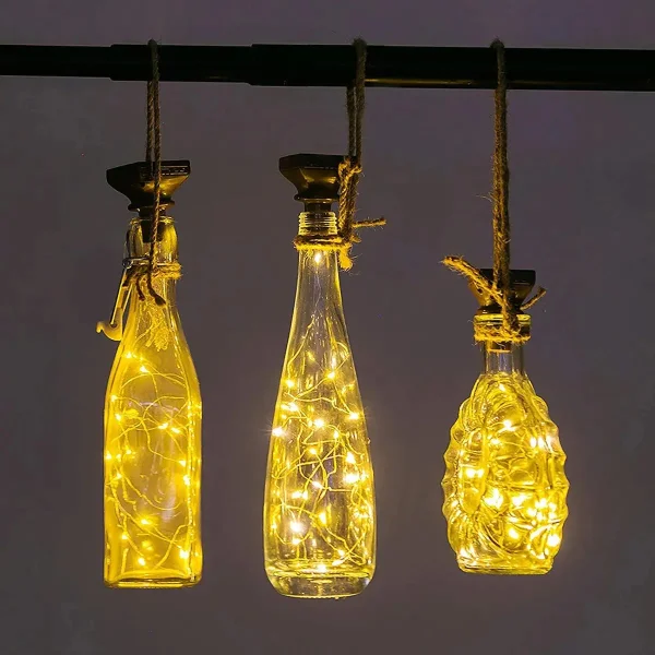 Tira De Luces Alambre Led 3 Mts Corcho Botella Decoracion