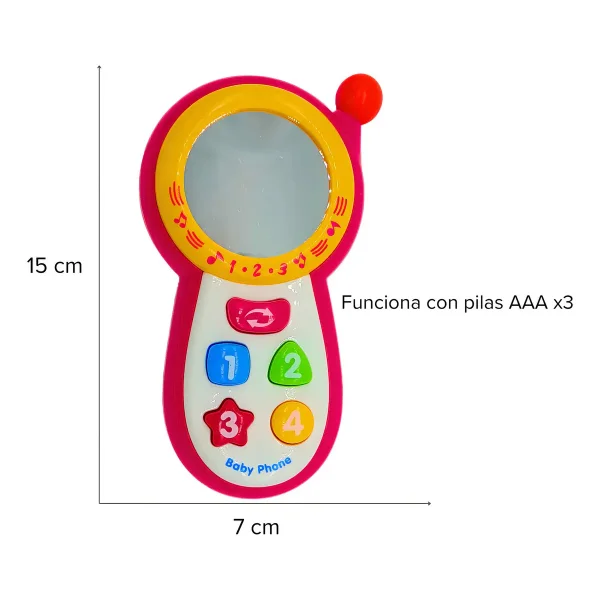 Telefono Celular Didactico Bebe Luz Y Sonido
